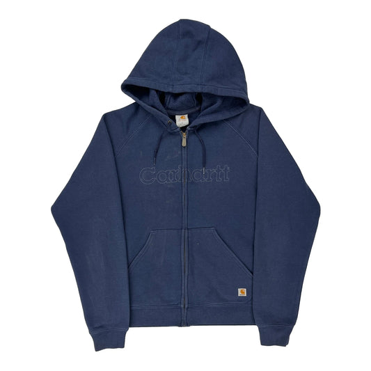 Carhartt Hoodie - Large Blue Cotton Blend