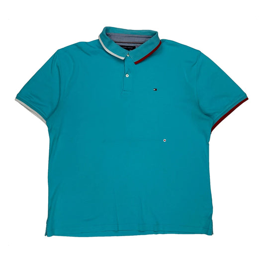 Vintage Tommy Hilfiger Polo Shirt - 2XL Blue Cotton