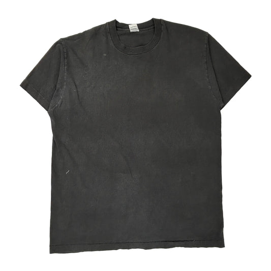Blank Fruit Of The Loom Single Stitch T-Shirt - 2XL Black Cotton