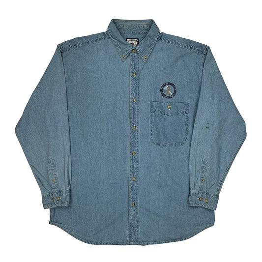 Lee Denim Shirt - XL Blue Cotton
