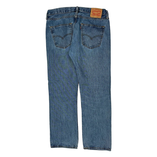 501 Levis Jeans - 34W 29L Light Wash Denim