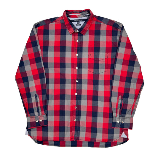 Tommy Hilfiger Checked Shirt - 2XL Blue Cotton