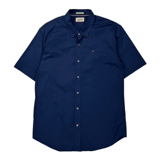 Tommy Hilfiger Short Sleeve Shirt - No Size Navy Cotton