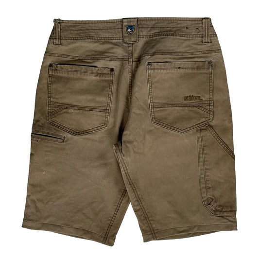 Vintage Kuhl Shorts - 32W 11L Brown Cotton