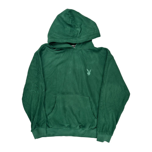 Vintage Pacsun Playboy Fleece - Large Green Polyester