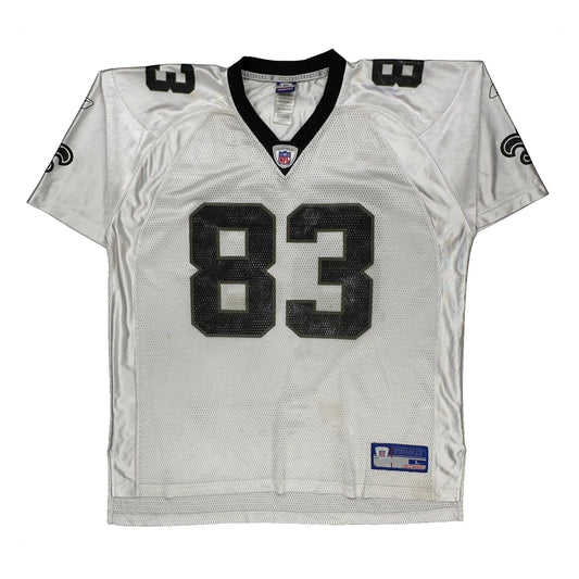 New Orleans Saints Reebok Nfl Jersey - Large Black Polyester