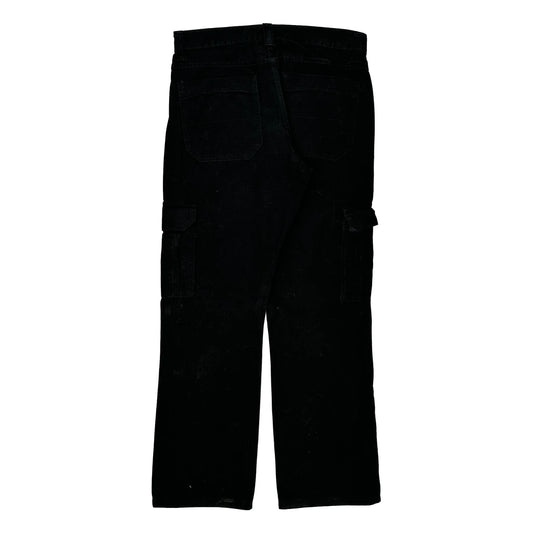Unbranded Cargo Trousers - 32W 30L Black Cotton