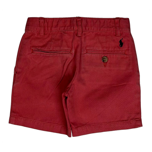 Vintage Age 2 Polo By Ralph Lauren Chino Shorts - 2XS Red Cotton