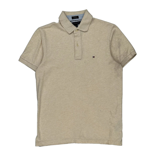 Tommy Hilfiger Polo Shirt - Medium Beige Cotton