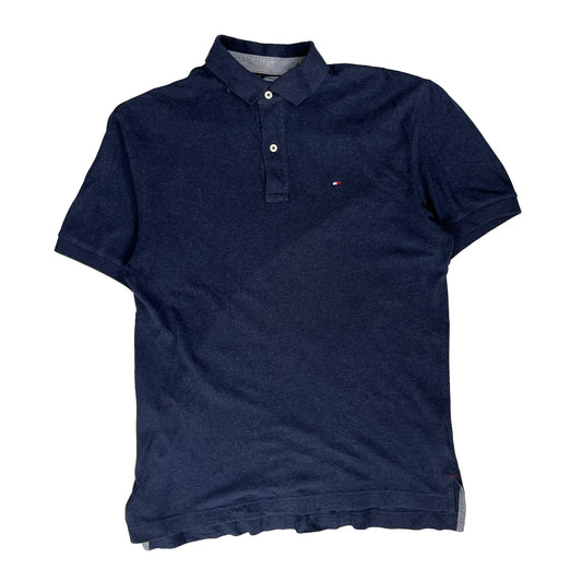 Tommy Hilfiger Polo Shirt - Medium Blue Cotton