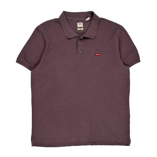 Levis Polo Shirt - Large Brown Cotton