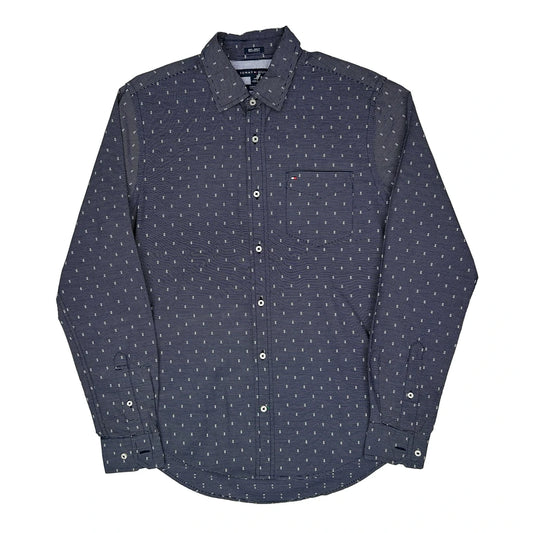 Vintage Tommy Hilfiger Shirt - Small Blue Cotton