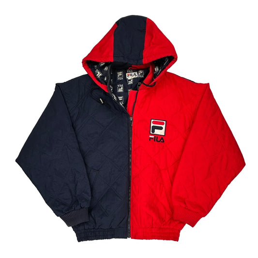 Fila Jacket - Large Navy Nylon