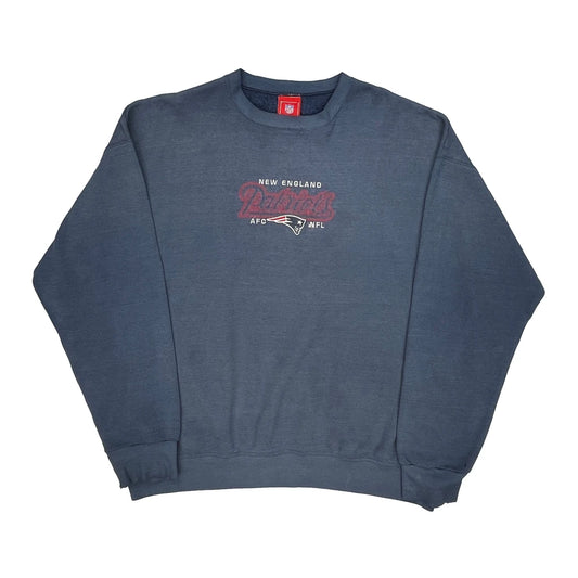 New England Patriots Nfl Sweatshirt - 2XL Blue Cotton