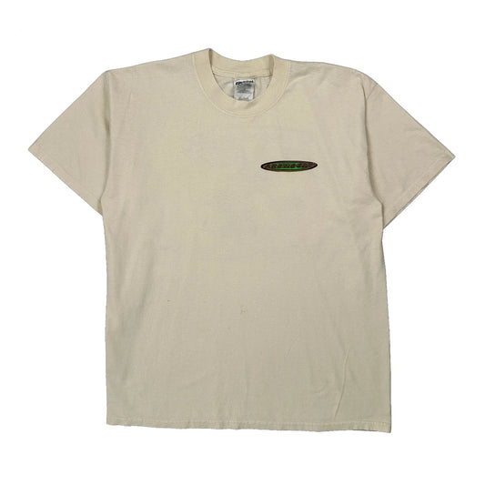 Bruce'S Cycle Shop Gildan Graphic T-Shirt - Large Cream Cotton