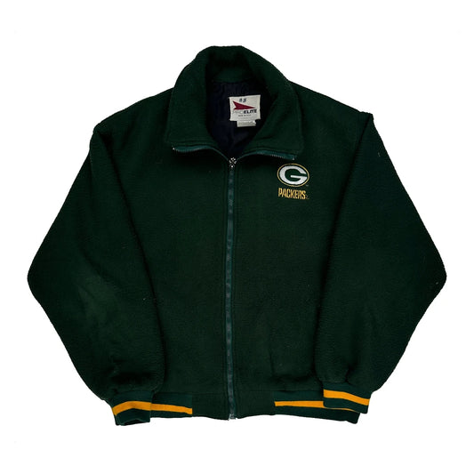 Green Bay Packers Pro Elite Football Fleece Jacket - XL Green Polyester