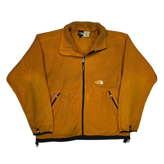 The North Face Fleece Jacket - Large Orange Polyester