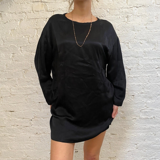 Maison Margiela Mini Dress - Small Black Viscose
