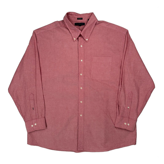Vintage Tommy Hilfiger Shirt - 2XL Red Cotton