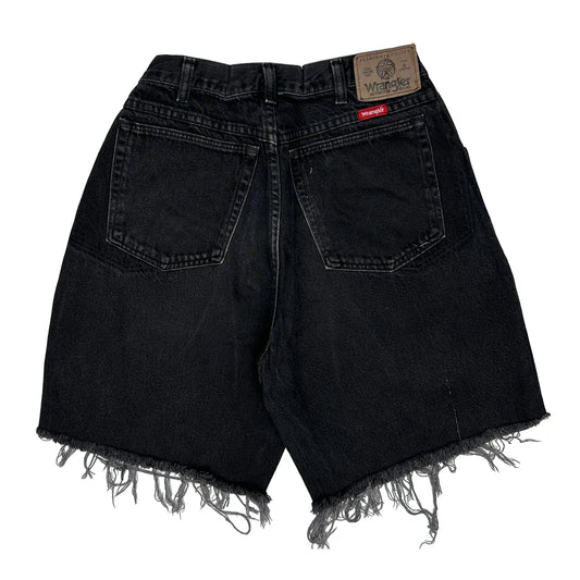 Vintage Wrangler Denim Shorts - 27W 9L Black Denim