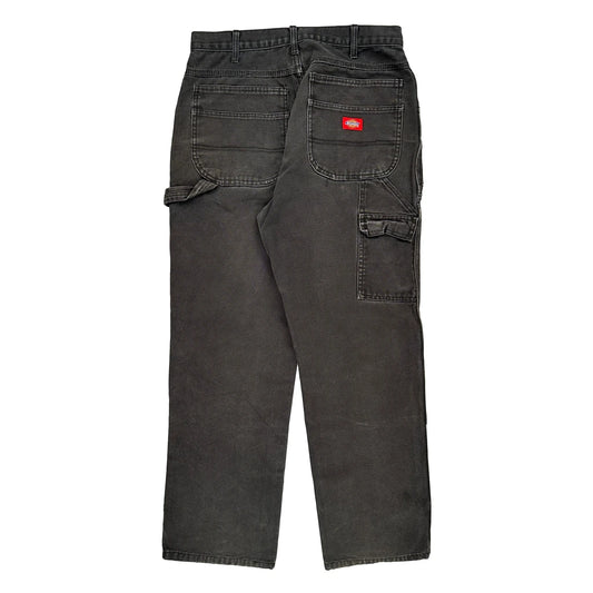 Dickies Carpenter Trousers - 32W 30L Grey Cotton