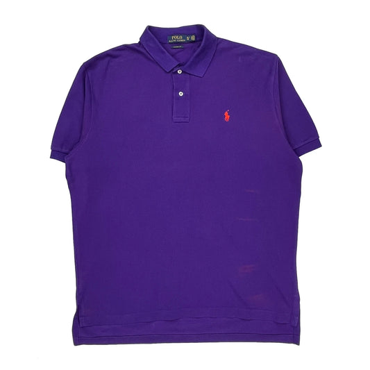 Polo By Ralph Lauren Polo Shirt - XL Purple Cotton