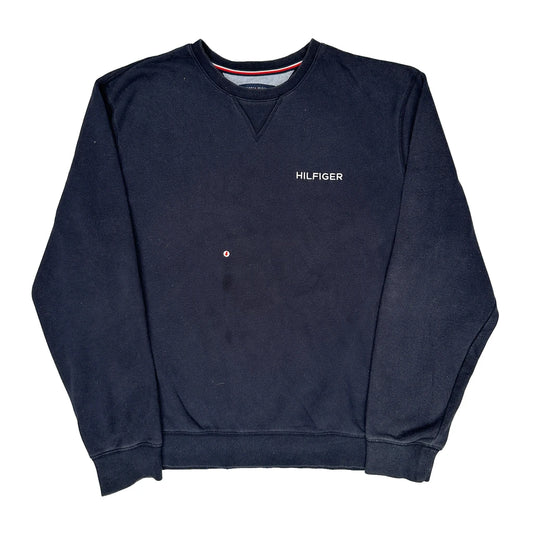Vintage Tommy Hilfiger Sweatshirt - XL Navy Cotton