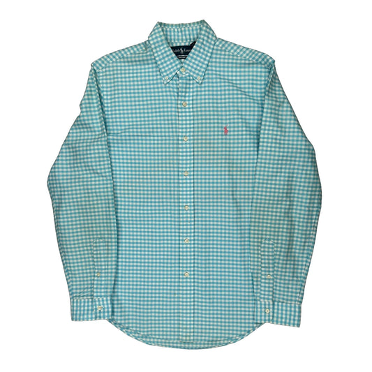 Ralph Lauren Checked Shirt - Medium Blue Cotton