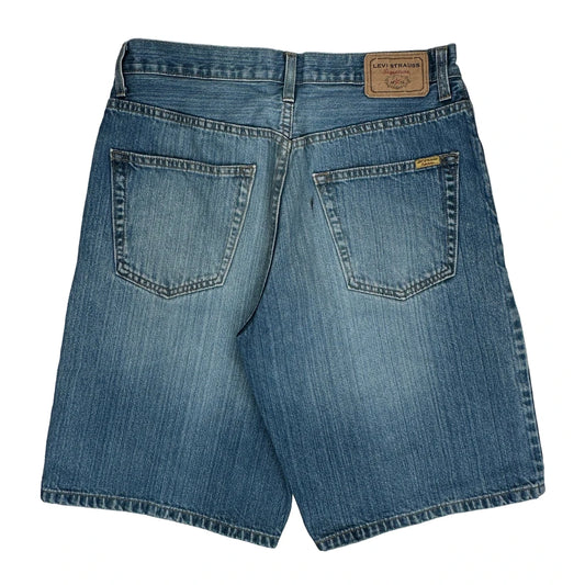 Levis Denim Shorts - 32W 11L Blue Denim