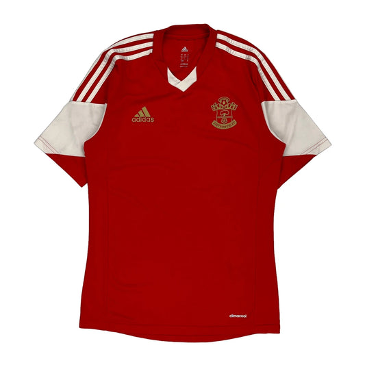 13/14 Southhampton Adidas Football Football Shirt - Small Red Polyester
