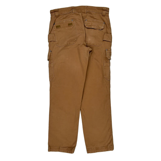 Duluth Cargo Trousers - 34W 32L Brown Cotton Blend