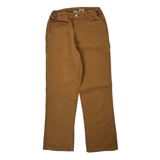 Age 14 Carhartt Double Knee Carpenter Trousers - Large Brown Cotton