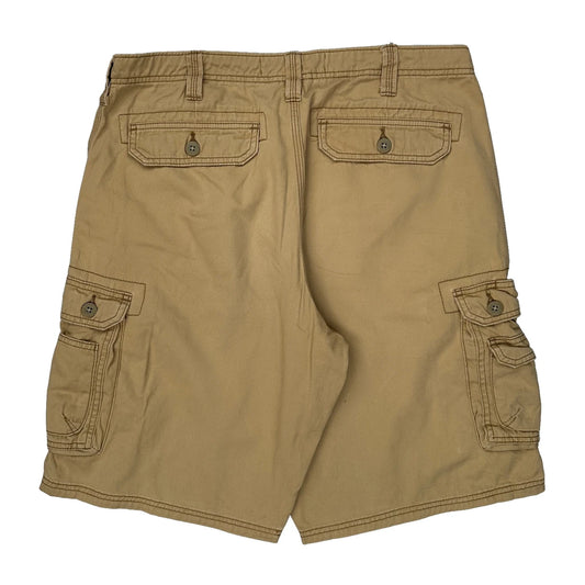 Lee Cargo Cargo Shorts - 32W 10L Beige Cotton