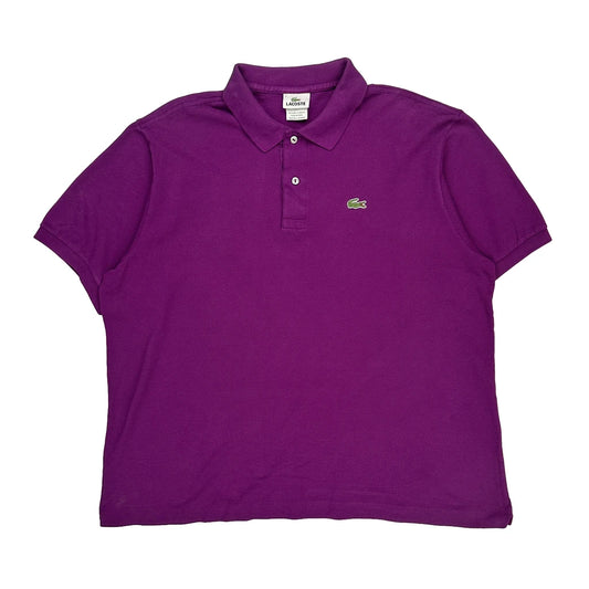 Lacoste Polo Shirt - XL Purple Cotton
