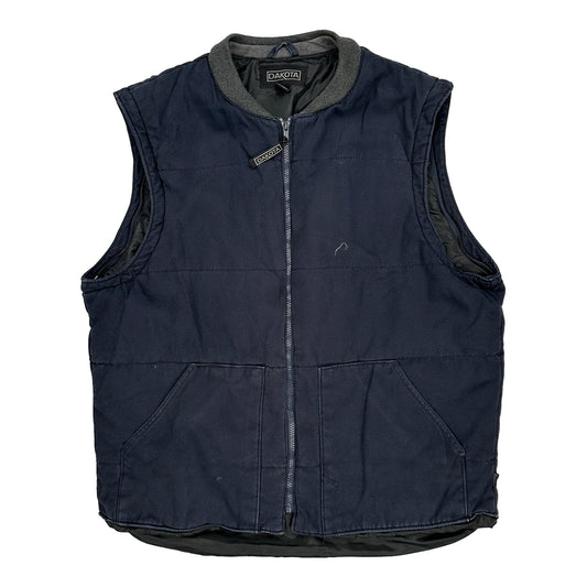 Vintage Dakota Gilet - Large Navy Polyester