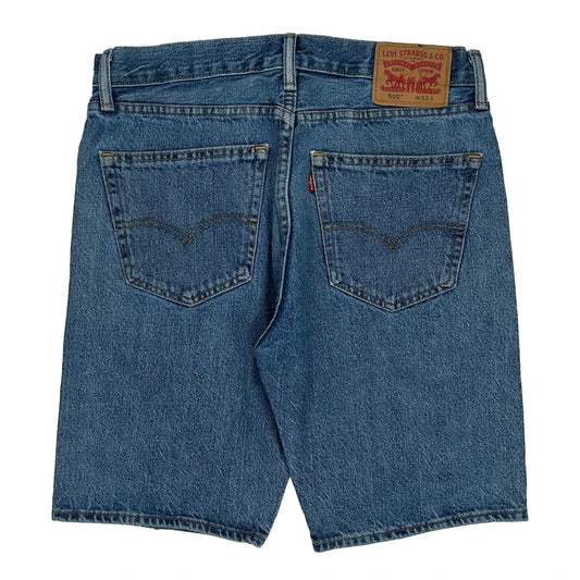 Levis Denim Shorts - 33W 10L Blue Denim
