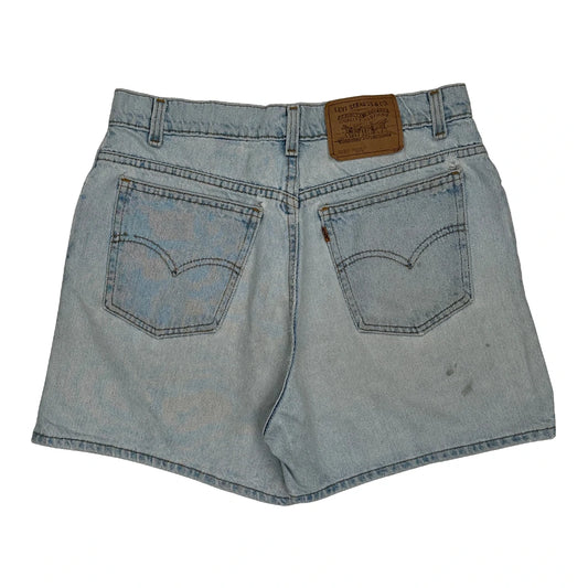 Levis Denim Shorts - 30W UK 10 Light Wash Denim