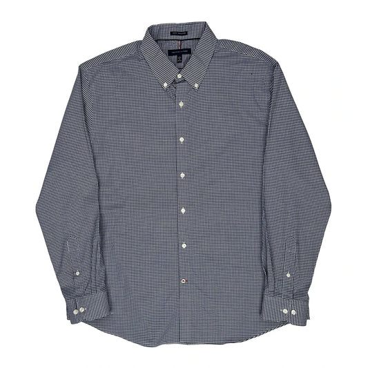 Vintage Tommy Hilfiger Slim Fit Shirt - XL Blue Cotton