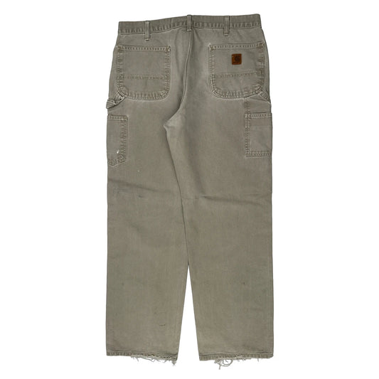 Vintage Carhartt Carpenter Trousers - 36W 33L Grey Cotton