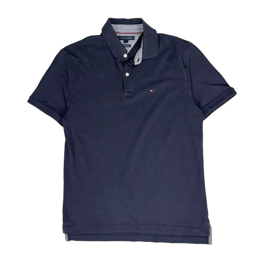 Vintage Tommy Hilfiger Polo Shirt - Medium Navy Cotton