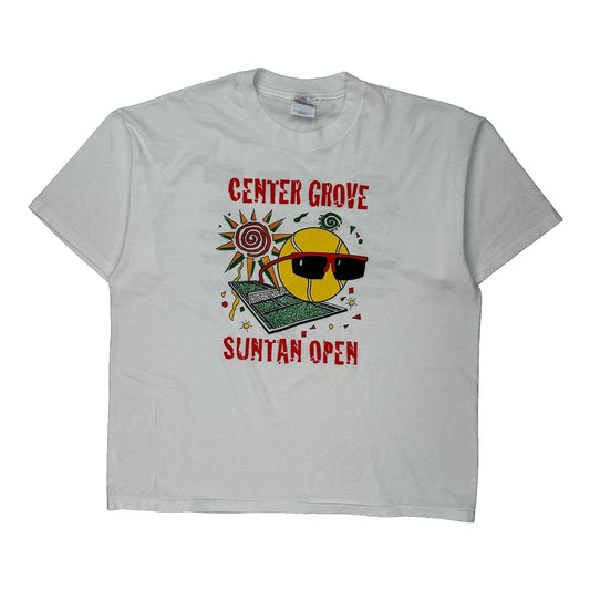 Hanes Graphic T-Shirt - XL White Cotton Blend