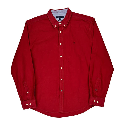 Tommy Hilfiger Shirt - XL Red Cotton