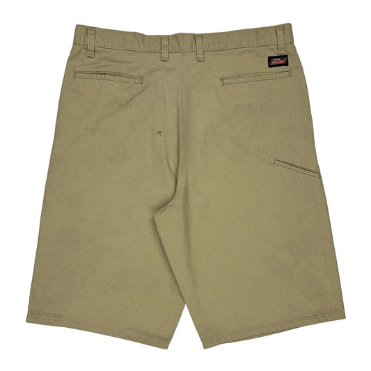 Dickies Carpenter Shorts - 34W 11L Khaki Cotton