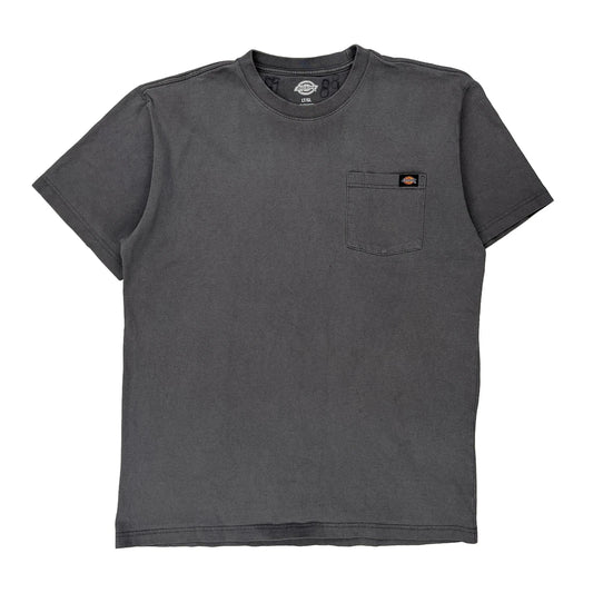 Dickies Tall T-Shirt - Large Grey Cotton