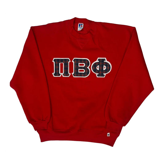 Made In USA Russell Athletic Sweatshirt - XL Red Cotton Blend