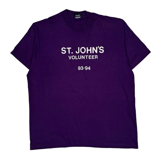 Volunteer Screen Stars Single Stitch T-Shirt - XL Purple Cotton Blend