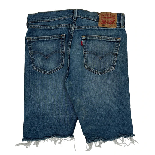 Levis Denim Shorts - 32W 11L Blue Denim