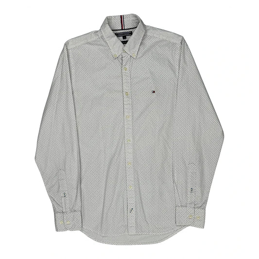 Vintage Tommy Hilfiger Slim Fit Shirt - Medium White Cotton