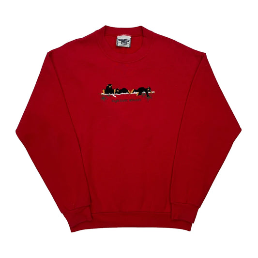 Eight Lazy W Ranch Lee Sweatshirt - Medium Red Cotton