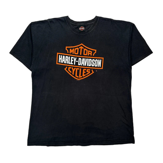 Motorcycles Harley Davidson Graphic T-Shirt - 2XL Black Cotton